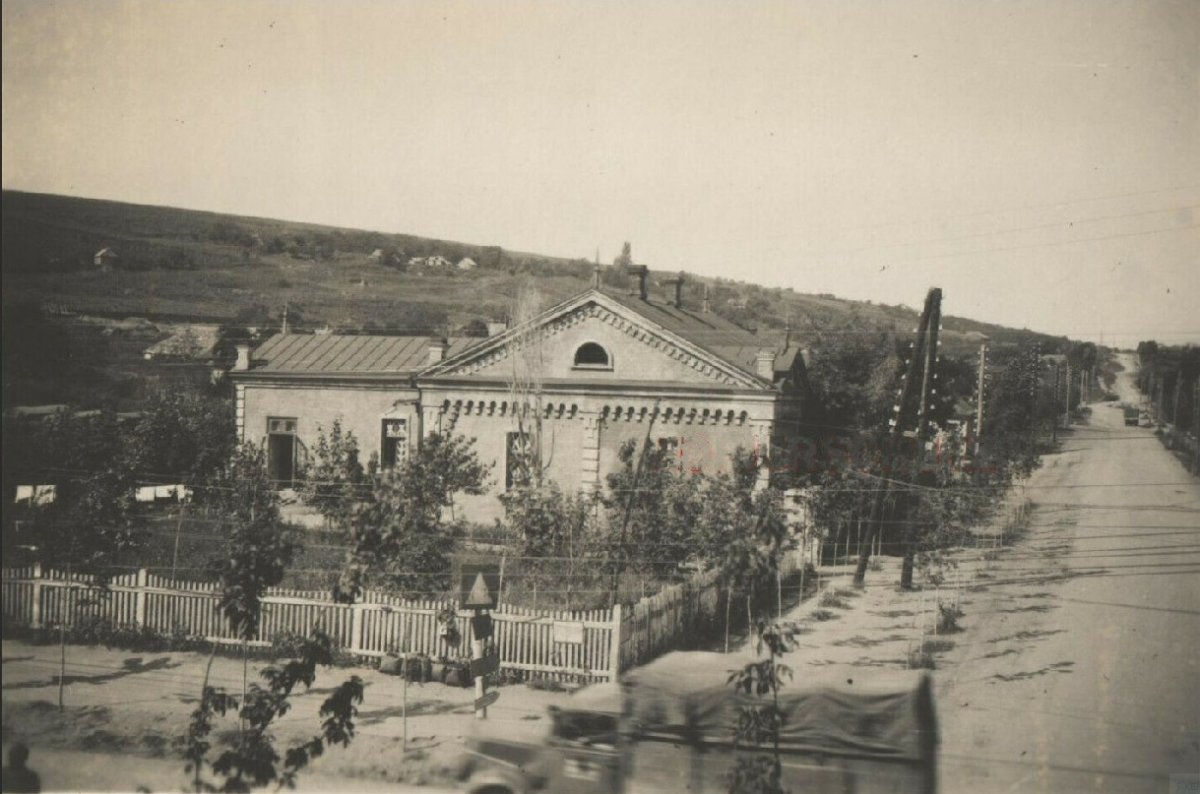 Берислав Вид города (Beryslaw Berislaw Strasse Haus Gebäude Stadtansicht) 1941 г..jpg