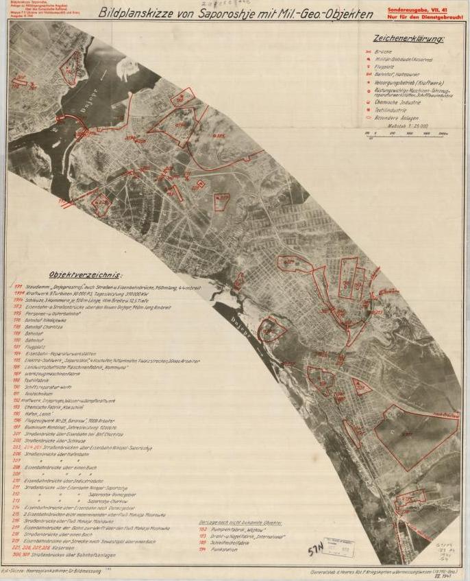Bildplanskizze Saporoshje_mit_Mil.-Geo.-Objekten_25K_IX.1941 (7% оригинала).JPG