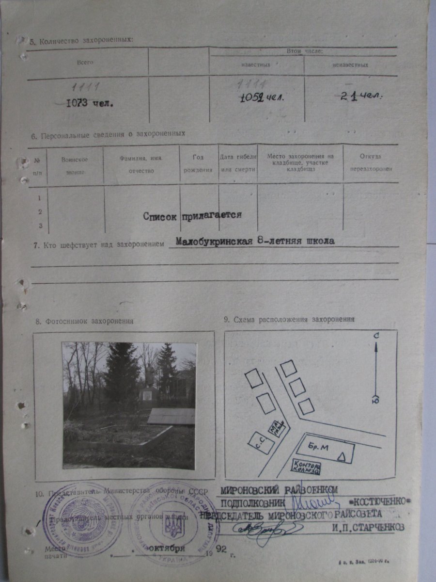 Картка №919.Київська обл.м.Миронівський р-н.с.Малий Букрин.jpg