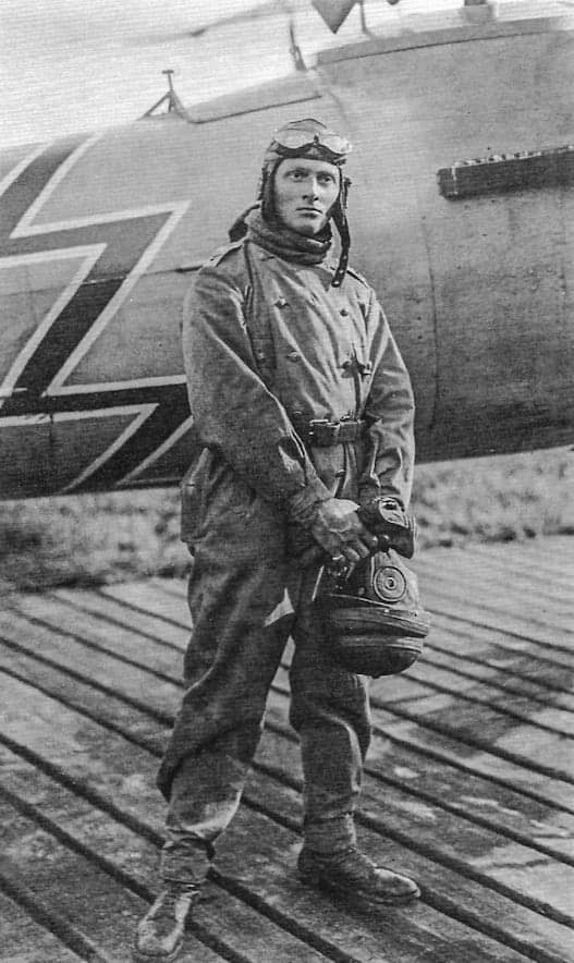 Lt. Hugo Geiger in front of his Albatros C.XII assigned to F.jpg
