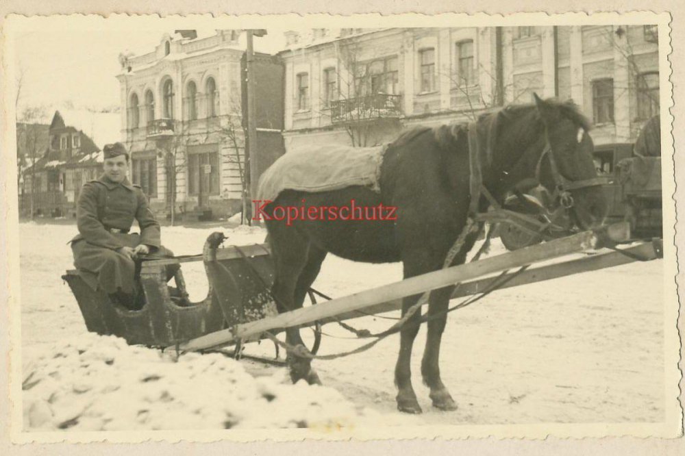 Немецкий солдат на санях - ул. Соборная, перед Торгово-экономическим.jpg