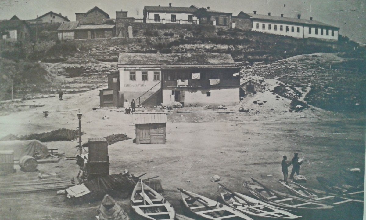 Пристань в Бериславе. Фото шведов  1922.jpg