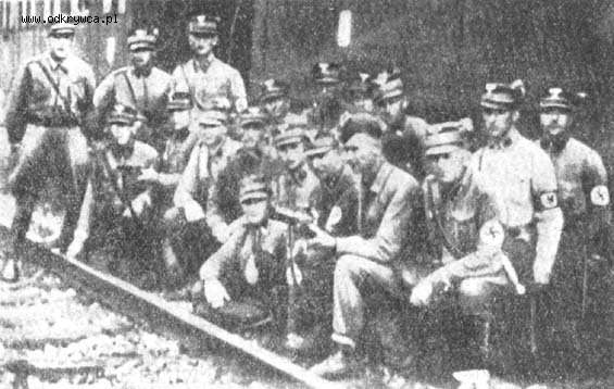 SA storm group under command of Sturmkampffuhrer Kriewald (65 men) - Poland, 1939.jpg