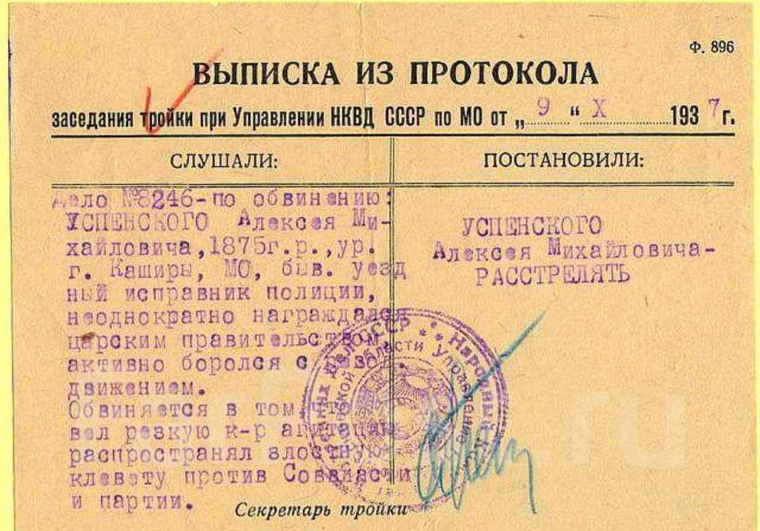 1937 год май. Протокол тройки НКВД. Советская тройка НКВД. 58-Я статья.