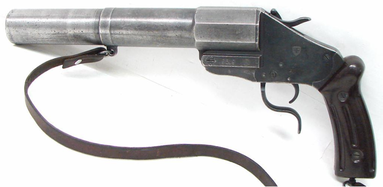 Сигнальный пистолет Swiss Army 1917-38 Flare gun.png