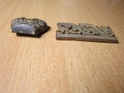 Погонный вензель Цесаревича Алексея с короной.