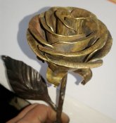 Роза из 45 мм арт гильз