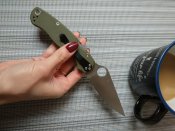 Складной нож Spyderco Para-Military 2 (Replica). Black (satin blade).