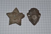 Кокарда РККА 1918 + знак VII лет октября