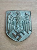 Эмблема Вермахта на тропический шлем. Африканский корпус.