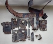 Остатки ремня Вермахта и подсумков для патронов к карабину Mauser k 98. Антураж.
