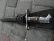 Штык-нож образца 1899 (1911) года к винтовке системы Шмидта-Рубина образца 1889 года.