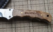Нож нескладной Browning WhiteTail Legacy+кожаный чехол+темляк,скидка