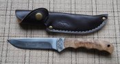 Нож нескладной Browning WhiteTail Legacy+кожаный чехол+темляк,скидка