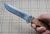 Нож нескладной Browning WhiteTail Legacy+кожаный чехол+темляк,скидка