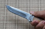 Нож нескладной Browning WhiteTail Legacy+кожаный чехол+темляк,скидка