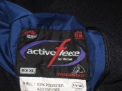 Лот №А1816 Куртка двусторонняя на флисе Active Fleece by Result (windproof) синяя р.XL/L