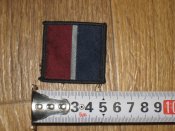 Лот №А2015 Нашивка знак отличия армии Британии квадратная (сине-красная) от 1 грн.