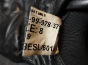 №18.Кожаные перчатки армии Великобритании с утеплителем Gloves Combat MK II (Размер 8)