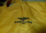Очень редкий бомбер Breitling flight jacket x Alpha industries |gold|ХЛ|Новая цена