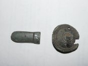 Накладки на ремень (збрую?) медно-оловяный сплав, скифы-КР.