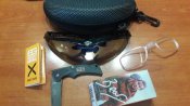 Тактические очки Oakley 1 линза + нож Gerber