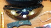 Тактические очки Oakley 1 линза + нож Gerber