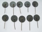 Хоккей = Динамо - Рига = Хоккеисты - № 1, 2, 3, 8, 11, 14, 16, 18, 19, 20 = 10 значков в тяж.металле