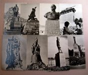 Памятники героям великой отечественной войны = комплект 1965 г. = 30 шт. = тираж 30 тыс.