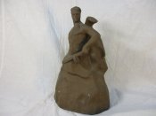 Скульптура Стоять Насмерть, глина, высота 19,5 см