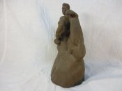Скульптура Стоять Насмерть, глина, высота 19,5 см