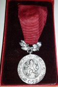 Чехословакия Медаль За Заслуги перед обороной Родины  в серебре