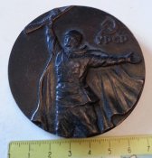 настольная медаль 25 лет освобождения советской украины
