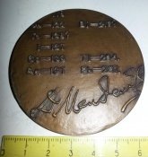 настольная медаль 100 лет периодического закона химических элементов