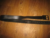 Лот№ А2499 Ремень кожаный ВС Британии р.38" (черный)