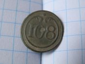 пуговица малая. франция. линейный полк.108.