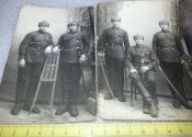 3 фото кавалеристов, (шашки, кобуры разные гимнастерки и тп.)