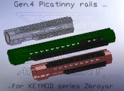 Пікатінні KeyMod 160мм Bast Armament