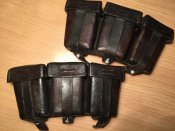 Подсумки кожаные патронные. Вермахт (К98) 1936.