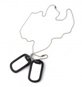 Комплект армейских жетонов US "DOG-TAG" с глушилками!