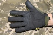 Тактические перчатки Mechanix полнопалые ( M-PACT ) - Олива ( М )