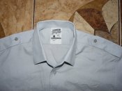 Рубашка короткий рукав полиция Бельгия size 41/16,5/50 р. серо-голубая.