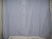Рубашка shirt mans blue, 41 размер, с погонами