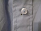 Рубашка shirt mans blue, 41 размер, с погонами