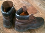 Timberland - кожаные походные  ботинки разм.39