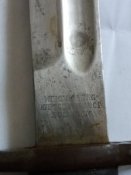 Штык образца 1909 года к винтовке системы Маузера образца 1909 года (вторая модель)