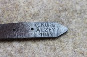 подбородочный ремешек немец, клеймо на 1942г.
