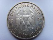 5 марок. Германия. Церковь в Потсдаме 1934г. Ag+.jpg