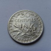 50 сентимес. Франция 1916г. Ag.jpg