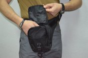 Сумка тактическая плечевая, поясная, для скрытого ношения № 308 Черная